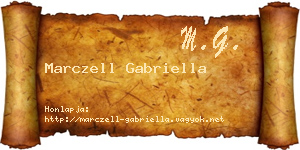 Marczell Gabriella névjegykártya